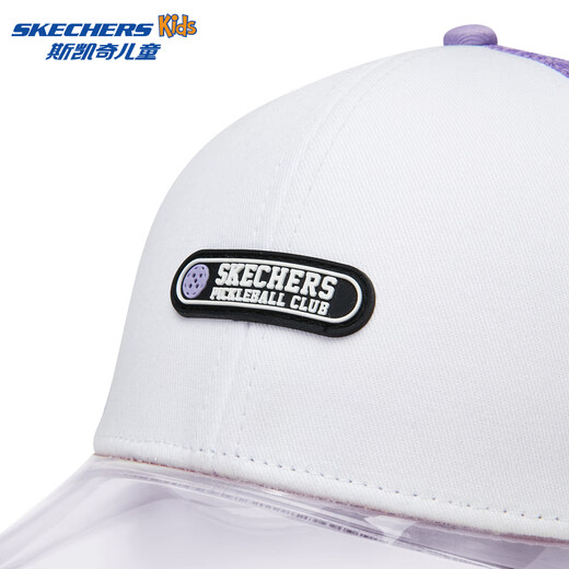 Skechers children's baseball cap summer new men's and women's fashion casual breathable sports and leisure all-match cap peaked cap light snow cyan/00EW one size