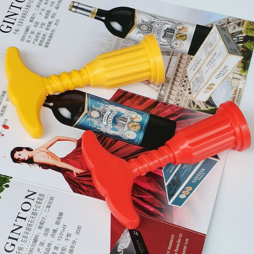 Red wine bottle opener, wine beer bottle opener, plastic screwdriver, stainless steel household multi-functional home daily use set, red wine bottle opener, random color, 1 pack