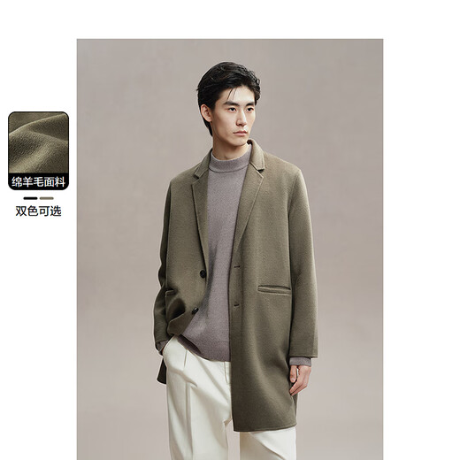 PEACEBIRD Men's Casual Coat Fashionable Casual Coat BAAAE411M# Dark Gray M