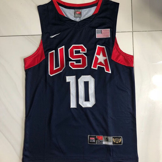 He Jiagong Kobe Bryant Dream Eight Team Jersey Dream Team United States National Team Jersey Olympic No. 10 Fully Embroidered Basketball Uniform Vest Actual photos subject to pictures XS160-168 height