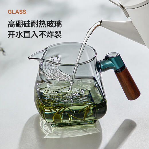 Niye teapot crescent filter green tea special tea set tea maker large capacity high borosilicate high-end office small teapot for men