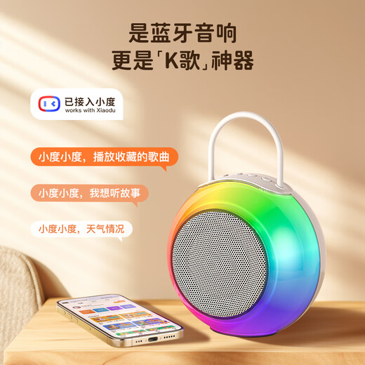 Newmine MC76 microphone and audio integrated sound card karaoke microphone home ktv audio set wireless bluetooth speaker singing artifact all-in-one TV children's dual microphone