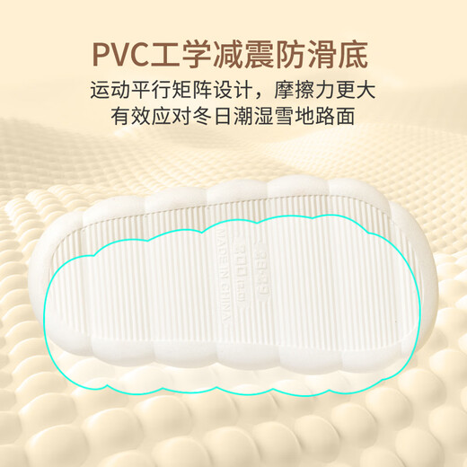 Pig Daddy Children's Cotton Slippers Autumn and Winter Boys' Furry Slippers Girls' Indoor Baby Parent-Child Middle and Large Children's Cotton Slippers 36/37