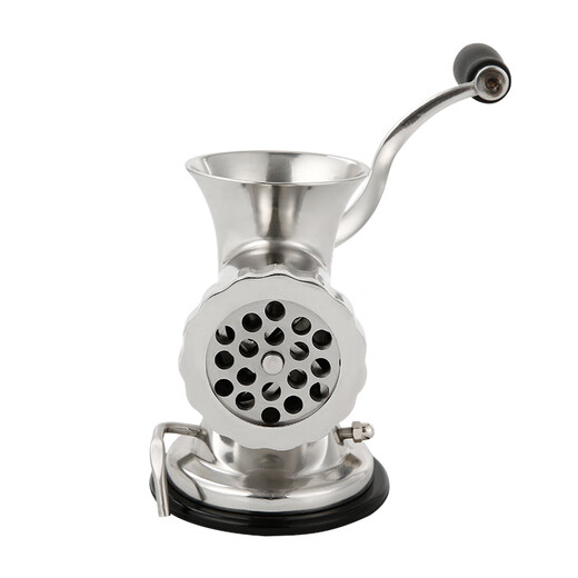 Huili 304 stainless steel manual meat grinder household hand-cranked meat grinder cooking machine stuffing machine sausage filling machine 8S + casting sausage + grinding head