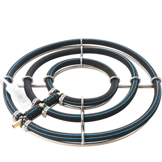 ISTA鱼池增氧气盘自沉式爆氧气条增氧纳米气圈气泡条室外鱼池打氧充氧 9720泵+双圈25气圈+5米管（5立方内鱼池用）