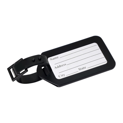 Befon luggage tag tag label name tag label name tag label sign boarding sign boarding sign sticker anti-lost suitcase pendant upgraded waterproof [black / 6 packs] 3884