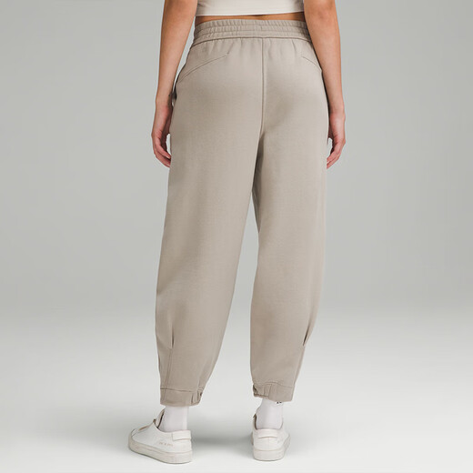 Lululemon丨Loungeful women's super loose high-waisted mid-length sweatpants LW6CI7S river stone color S/6