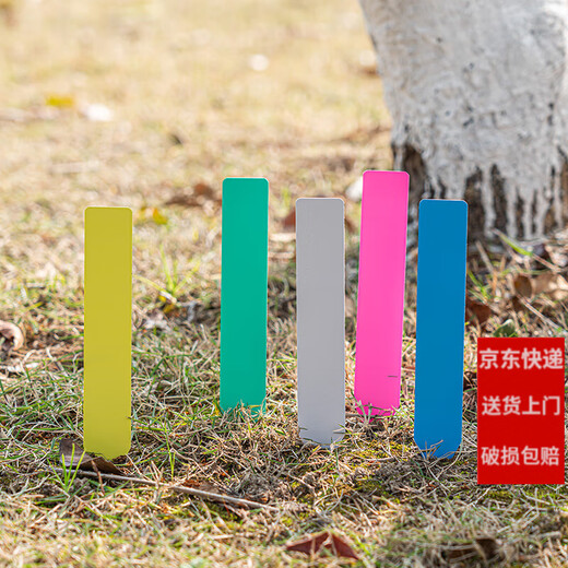 Shipton plastic waterproof succulent bonsai ground brand gardening label one-word seedling flower pot flower name label white 5*1 (200 photos)