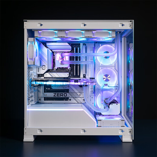 PHANTEKS追风者 NV5白无立柱玻璃ATX游戏台式电脑机箱(支持背插/360水冷/8风扇位/270°海景房/5090)