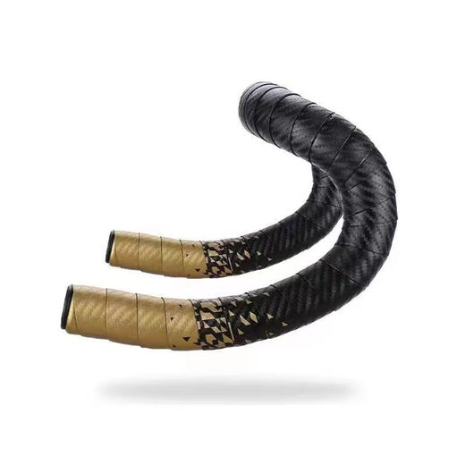 Raft core road rider glue bicycle gradient handlebar with shock-absorbing sweat-absorbent handle anti-slip dead fly bending handlebar strap carbon pattern white