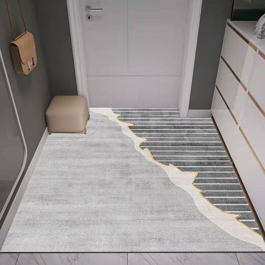 Shansui high-end entrance door floor mats, door mats, entry door household carpets, bathroom light luxury high-end floor mats, entry door can be cut, light luxury new mats-7 120cm*120cm (machine washable)