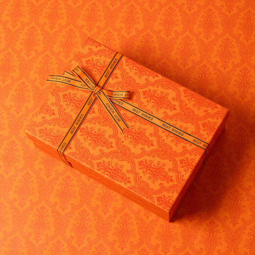 DOROCH gift wrapping paper with ribbon orange wrapping paper handmade DIY birthday gift Christmas Thanksgiving