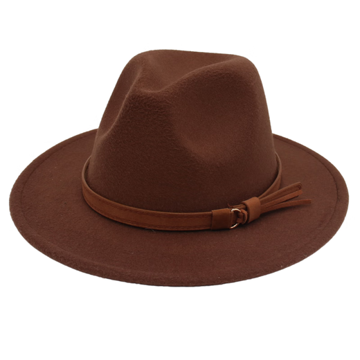 Oppenheimer Hat Fedora Fedora Hat Men's and Women's British Style Jazz Hat Big Brim Retro Gentleman Top Hat Dark Gray l59-62cm