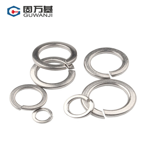 Guwanji Spring Washer GB/T 93 Stainless Steel Spring Washer Opening Washer National Standard 316 Stainless Steel M8 300 pcs/pack