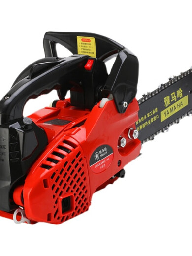 YAY Yamaha small household mini one-hand saw lightweight logging saw 10 inches 12 inches 14 inches gasoline saw bamboo saw double row logging saw 12 inches + 3 imported chains