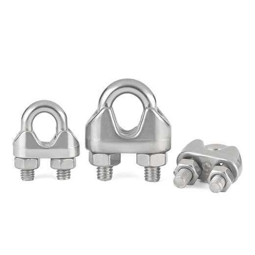 304 stainless steel wire rope chuck, wire rope head, U-shaped lock buckle, rope tightener, wire tightener, 16mm suitable for 16mm wire rope