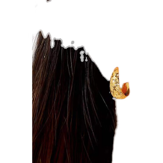 Alluvial Gold Earrings Women's Transfer Bead Gold Earrings Earrings Versatile Gifts for Mom/Lucky Beads/Earrings