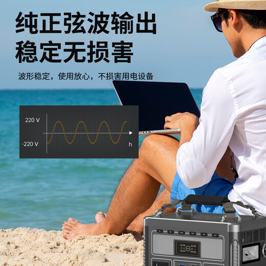 Biejing outdoor power supply 220V college student dormitory game notebook ups power supply emergency backup power supply energy storage small power station power reduction with socket charge and discharge technical secondary school battery 600W 360Wh/0.36 kWh mobile office model