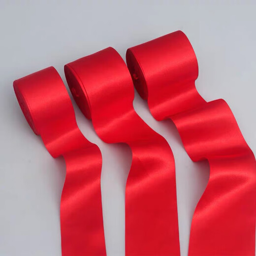 Cinta de cinta de tela roja de Jiayan Cinta de cinta de 6 cm Boda y reubicación APERTURA CAR CIBA RIN CIBO CIBBON 20M