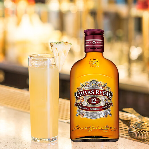 野格 洋酒威士忌伏特加金酒白兰地 小瓶酒便利店调酒基酒鸡尾酒 芝华士12年威士忌200ml