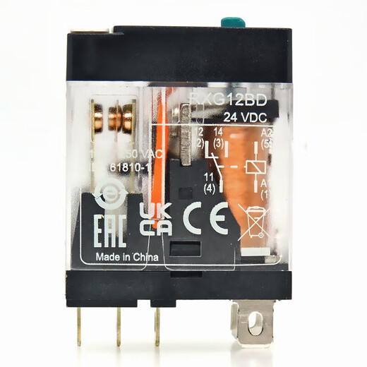 Schneider Electric RXG thin chip small relay, bipolar electromagnetic type, DC 24V, 5 pins, one open and one closed, 8 pins, 2 open and 2 closed, replacing G2R RXG13BD, including 5-pin 10A