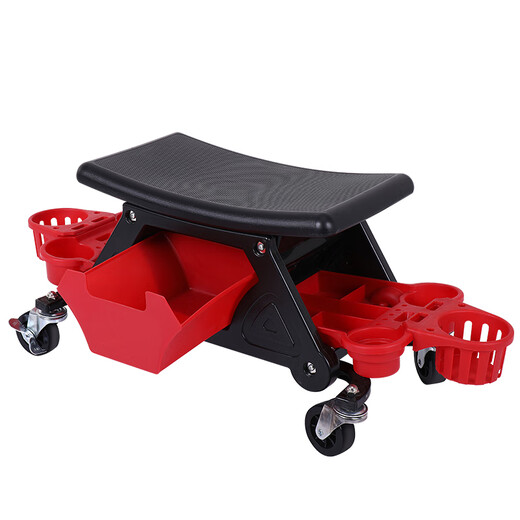 Fujiwara Auto Repair Work Stool Car Beauty Mobile Stool Polishing Tool Stool Lying Table Storage Stool Universal Wheel Construction Stool Car Beauty Mobile Work Stool BLC-9010