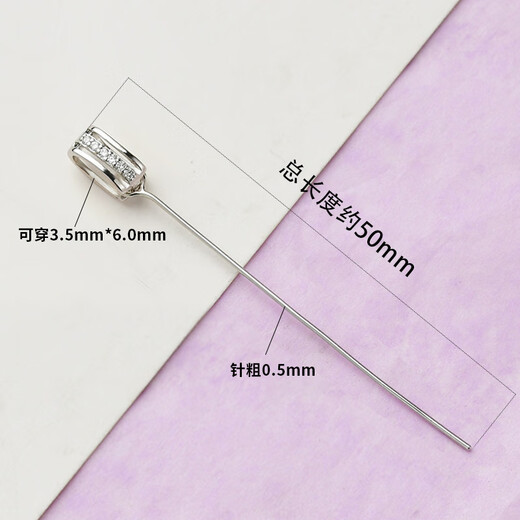 Zuoou s925 sterling silver pendant buckle jade jade buckle clip jade buckle oblique hole necklace accessories melon seed buckle buckle silver