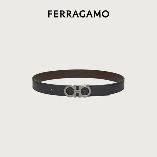 Ferragamo men's double-sided GANCINI adjustable belt 0464231_C_105 gift for boyfriend