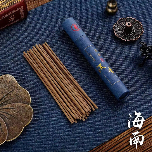 American and foreign 10.5 cm linear incense vertical incense burner study tea tasting incense burner home indoor natural sandalwood agarwood aromatherapy Hainan agarwood without incense burner