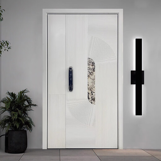 山头林村别墅子母门 高端入户门子母新款大门防盗门简约铸铝门tata别墅大 所有尺寸/款式来图均可(