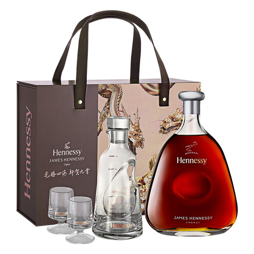 Hennessy James 700ml 2024 Año del Dragón con botella de vino + Copa de regalo Vino Extranjido Importado 700ml 1 Botella