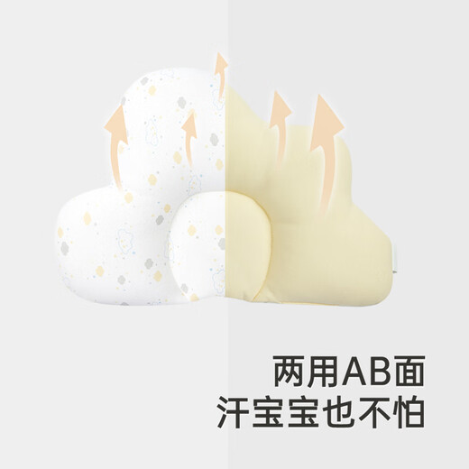 YEEHOO baby shaping pillow 0-1 years old anti-migraine correction pillow sweat-absorbent and breathable newborn pillow Baby Dream One Size