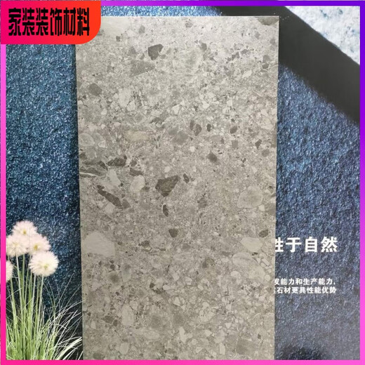 溥畔大颗粒水磨石750X1500瓷砖60X1200数码精雕水磨石地砖防滑通体砖 15838 750X1500