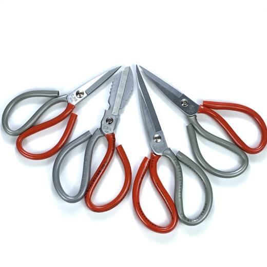 Yijialiang civilian stainless steel scissors yellow handle small pointed kitchen household scissors industrial leather scissors Yijialiang yellow scissors 168 (recommended by the store manager)