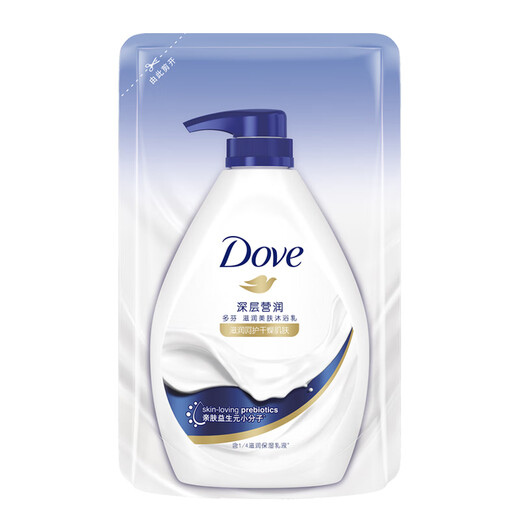 Dove Deep Shower Gel Long-lasting Fragrance Set Deep 1kg+Sakura 1kg free 300g+190g