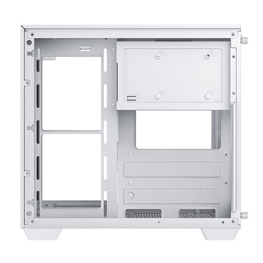 AOC星海CG389白色 游戏电脑主机海景房机箱 三面玻璃/无立柱/支持MATX/5风扇位/3D立体全景/左右分仓