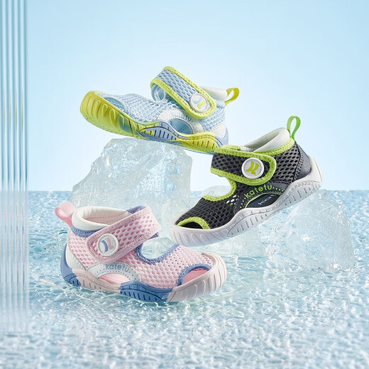 Carter Rabbit Children's Toddler Shoes Boys Spring Baby Shoes Baotou Breathable Mesh Sandals Girls Functional Toddler Indoor Shoes Blue and White 24 Inner Length 14.5cm Suitable for Feet Length 13.5-14.1