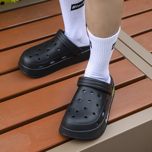 Yu Zhaolin (YUZHAOLIN) Croc Shoes Men's Outdoor Driving Sandals Beach Shoes Toe Slippers Men's Outerwear YU916 Khaki 40/41