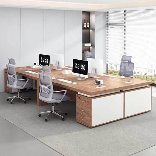 Yusong Boss Office Desk and Chair Combination President Desk Manager Desk Supervisor Desk Simple Modern Office Furniture Executive Desk Set 1.4 Meter Boss Desk