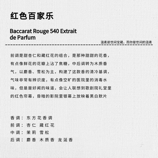 弗朗西斯·庫爾吉安（MAISON FRANCIS KURKDJIAN）MFK540一支玫瑰无尽之水红水晶生命阿米瑞斯724仙女之水香水小样 MFK540 1.5ml