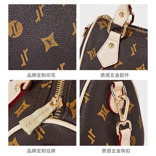 Red Dragonfly Bag Women's Bag 2025 New Crossbody Shoulder Boston Light Luxury Handbag for Mom's Birthday Gift