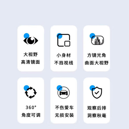 Lubo car baby observation rearview mirror baby mirror sun visor child observation rear car auxiliary treasure viewing rearview mirror cartoon deer style one pack