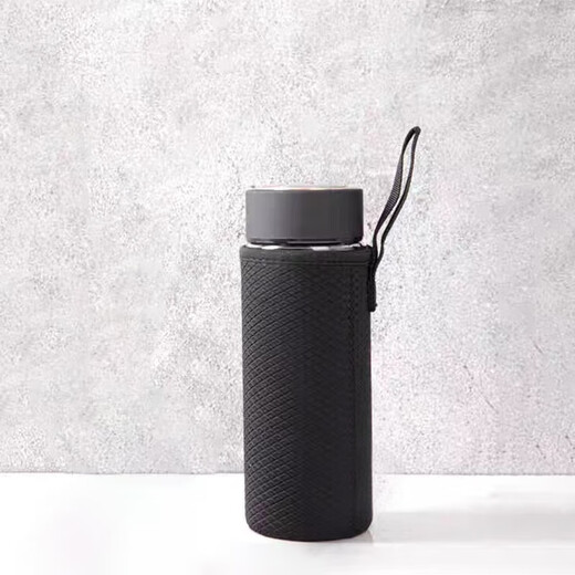 Guoxian stew universal thickened cup protective cover glass cup anti-fall and anti-scalding thermos cup cover portable rope cup bag portable storage bag black large rope cup cover 1