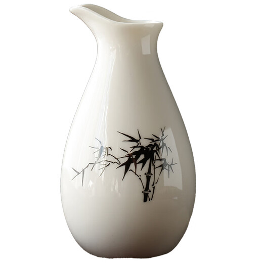 Molosun hot wine warming jug antique wine divider white wine household ceramic retro style hot wine set Chinese style household old-fashioned wine bottle 100ml Dragon and Phoenix Chengxiang