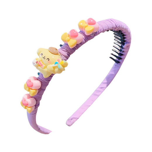 Yililuo Children's Cartoon Hairband for Women Spring and Summer Broken Hair Non-Slip Teethed Headband Little Girl Headwear Cute Girls Hair Bundle Headband Children's Cartoon Teethed Hairband 5-piece Set