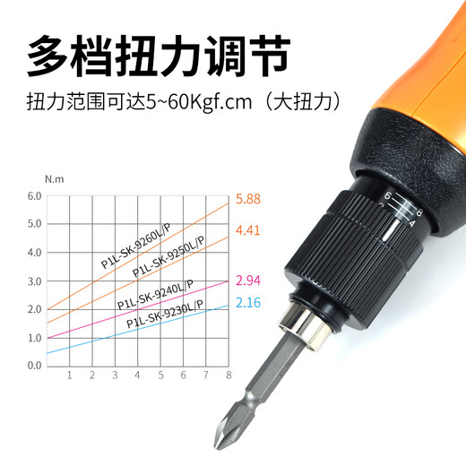 XMSJ Qili Speed ​​Elektroschrauber S-9230L405060P Push-Down-Schraubendreher mit hohem Drehmoment P1L-S-9230LB