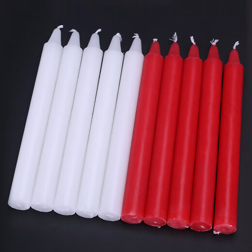 Yigongda Jingcang Suda Emergency Lighting Candle Daily Experimental Power Outage Emergency 2*20.5cm (10 pieces/pack) White