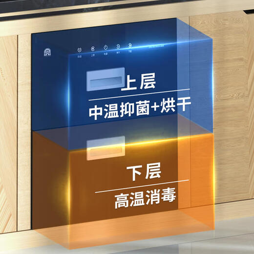 Rongsheng Disinfection Cabinet Embedded Home Kitchen Disinfection Cupboard High Temperature UV Disinfection Cabinet 110L Large Capacity National Subsidy RX02F(A)