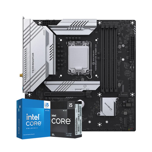 Mingxuan B760 motherboard with Intel i5 12490F 12600KF 13400F 14600KF boxed motherboard cpu set board U set Mingxuan Terminator B760M DDR4 WIFI6E 12600KF boxed