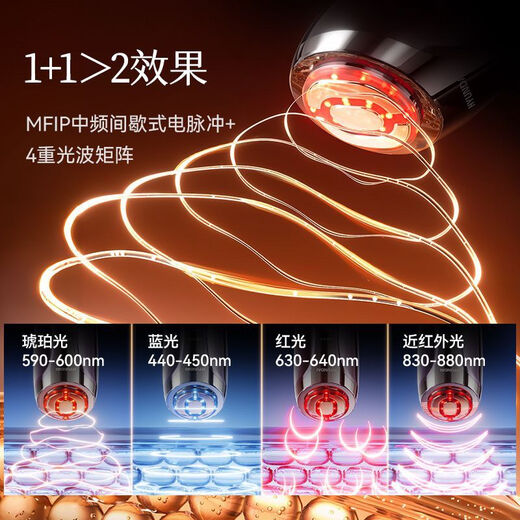 KONKA skin rejuvenation instrument, facial beauty instrument, lifting, tightening and lightening nasolabial folds, eye massager, cleansing machine, one gel, gift box - six modes